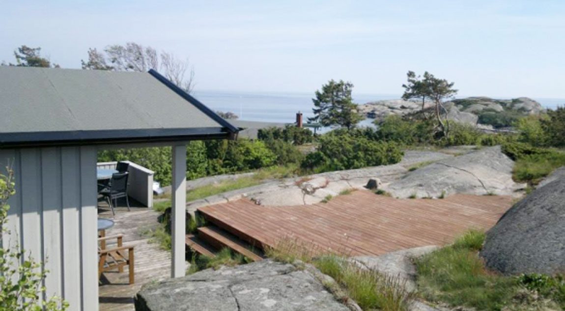 Hytte 3 K-242 med utsikt mot havet